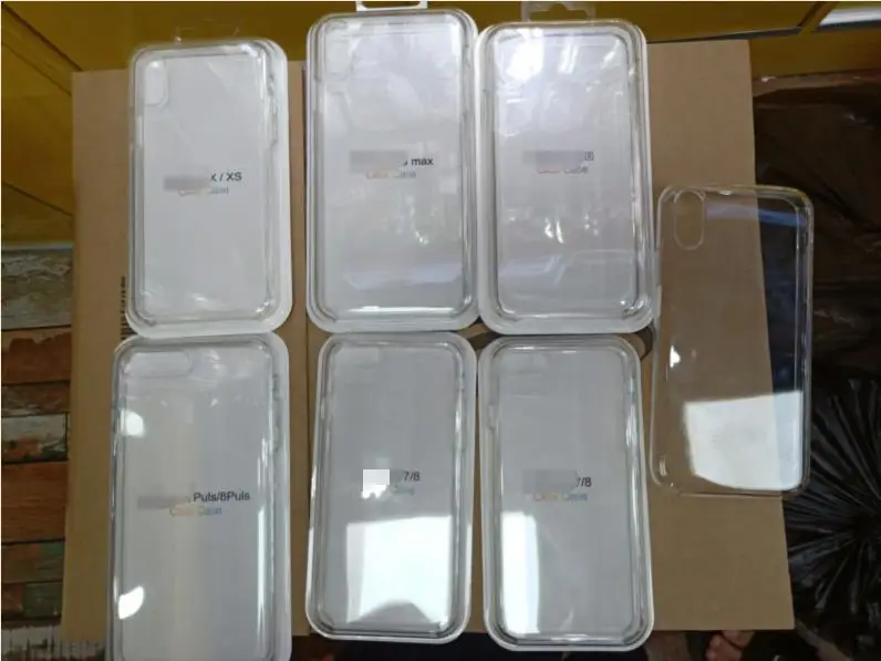 

200pcs/lot Original Official Transparent Case Cover for i6 7 8 plus X XS MAX XR Silicone Clear Case With packaging box