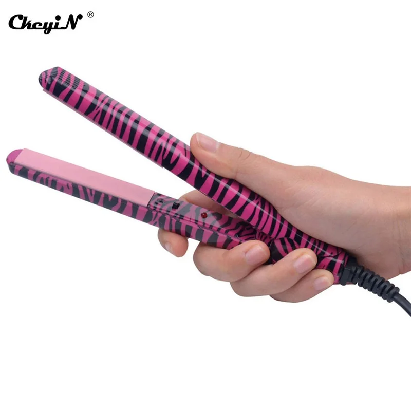 

Travel Portable Hair Straightener Mini Flat Iron Professional Tourmaline Ceramic 60S Fast Heat Up Straightening Styling Tools 35