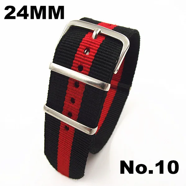 Vendita calda! 1 PZ di Alta qualità 24 MM Nylon cinturino NATO cinturini  zulu cinghie cinturino impermeabile 10 colori in azione 61402|watch strap  link removal tool|strap backwatch leather strap - AliExpress