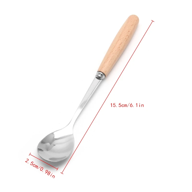 Столовый нож, вилка, набор из нержавеющей стали с деревянной ручкой деревянная посуда M15