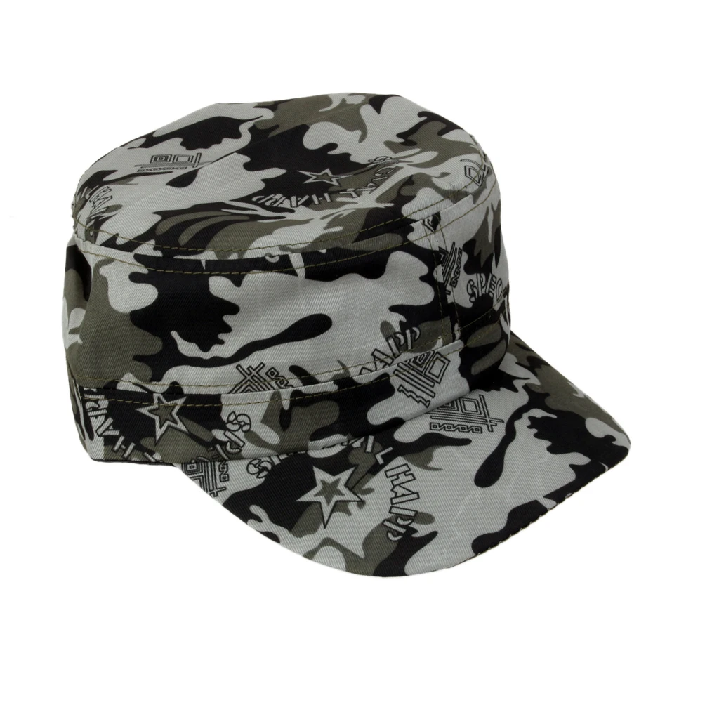 

2pcs Hunting/Fishing Cap Patrol Equipped Army Camouflage Caps Cadet Hat plafonds de peche Fishing Accessories