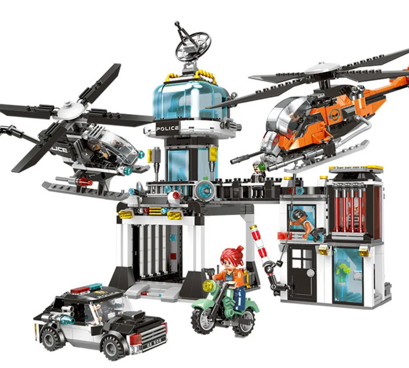 

Xb10001 City Swat Work War Headquarters Assembling Building Block Toys