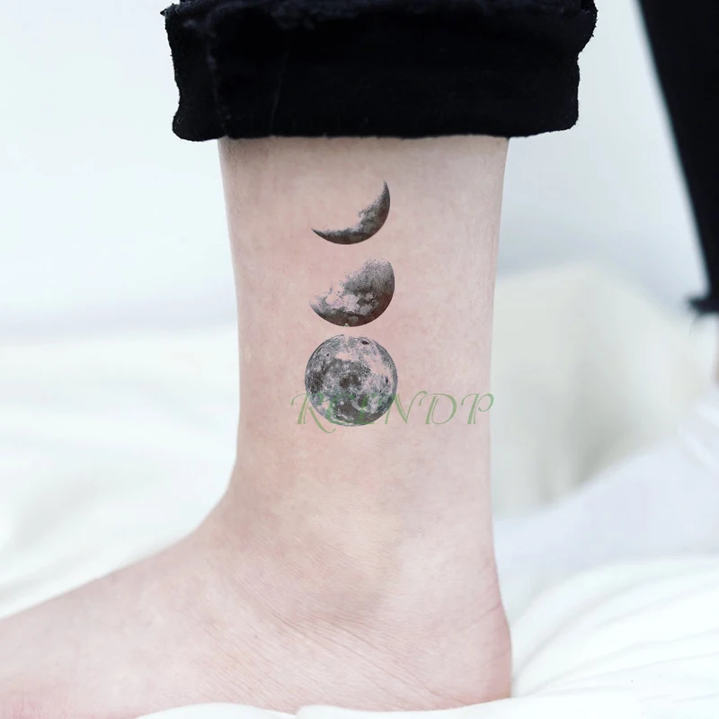 Водонепроницаемый Временные татуировки луна Татто наклейки флэш-тату фальшивые татуировки руки ноги шеи руки боди-арт татуаж для мужчин Девушки Женщины