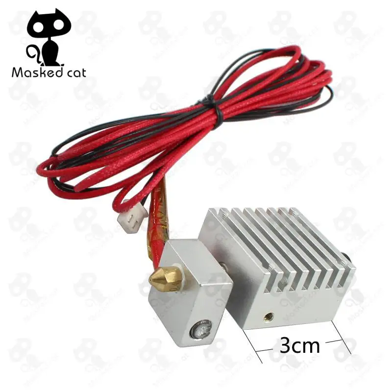 

3D Printer Parts MK8 Extruder J-head Extruder Aluminium Extruder For Filament 1.75mm nozzle 0.4mm Extrusora 3D Accessories
