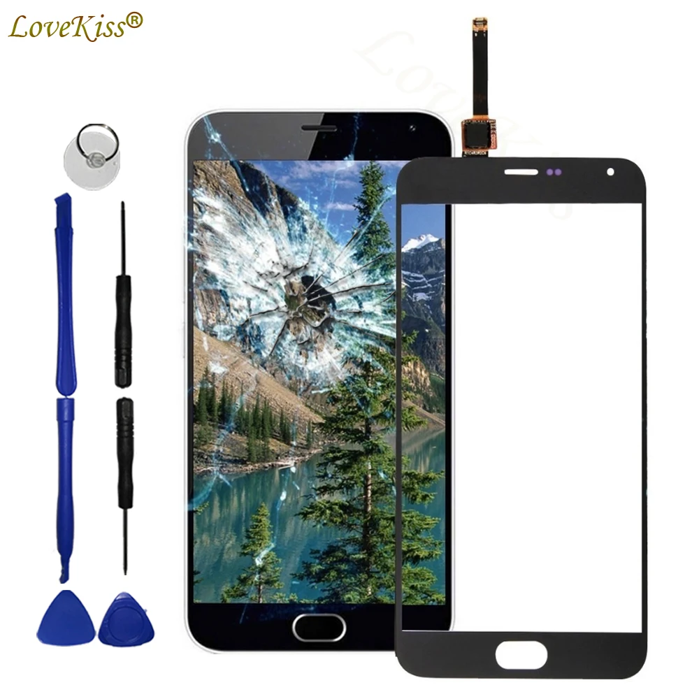 

M2Note Touchscreen Front Panel For Meizu Meilan Note2 M2 Note Touch Screen Sensor LCD Display Digitizer Glass Cover Replacement