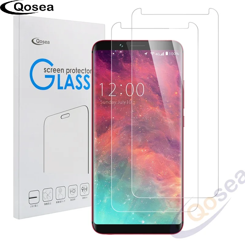 Qosea (2 шт. в упаковке) для Umidigi S2 Pro закаленное стекло Ultra Clear 2.5D с уровнем твердости 9 H