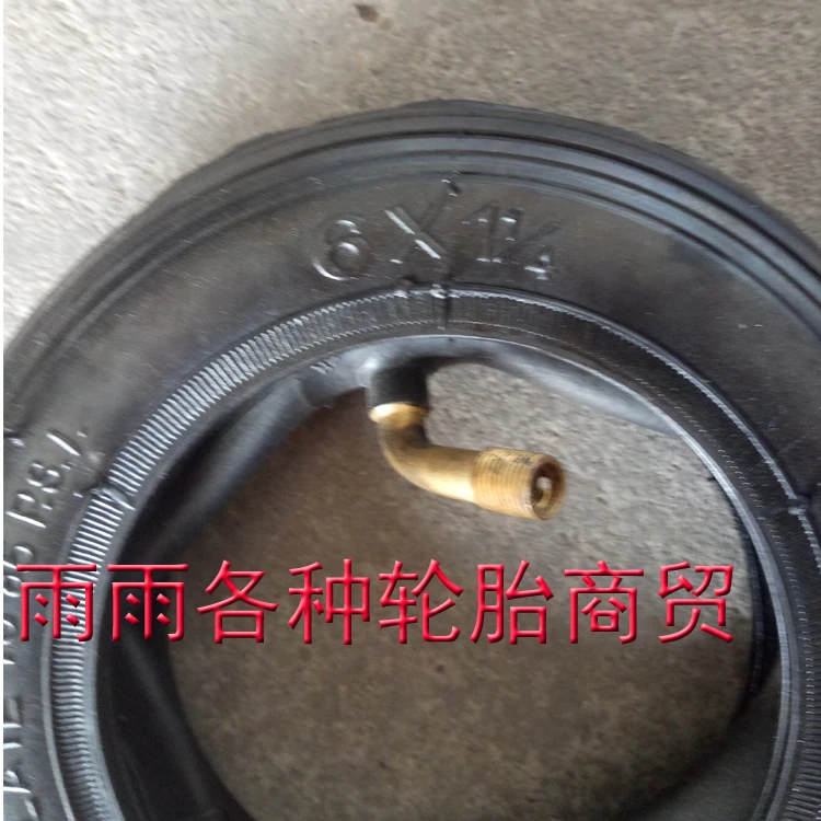 6X1 1/4 Tire + Inner TUBE Bent Valve A Folding Bike Electric / Gas