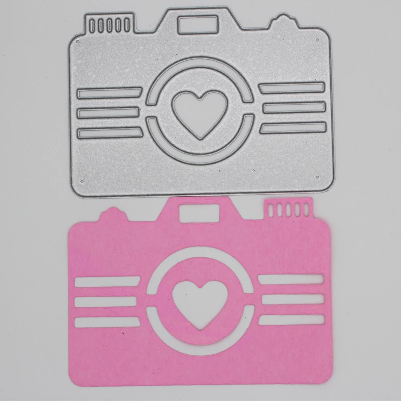 

Heart Camera Metal Cutting Dies Scrapbooking Album Decoration Embossing Paper Card Craft 71*100 mm