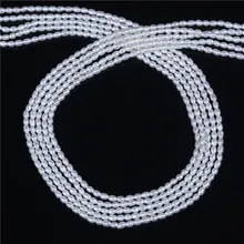 AA qualtiy 2-2.5mm riso forma perla d'acqua dolce 16 pollici per filo all'ingrosso, sciolto perla per fare collana dei monili del braccialetto