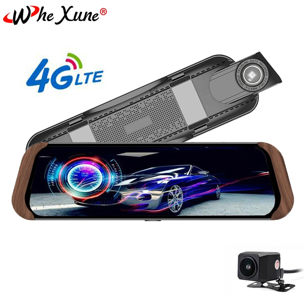

WHEXUNE 4G Full HD ADAS WiFi Car DVR Camera 10"Android Stream Media Rear View Mirror GPS Dash Cam Registrar Video Recorder DVRs