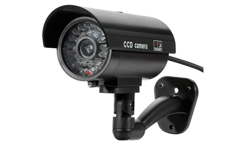 KERUI наружная поддельная имитация манекена камера CCTV домашняя камера видеонаблюдения мини-камера мигающий светодиодный светильник поддельная камера черный