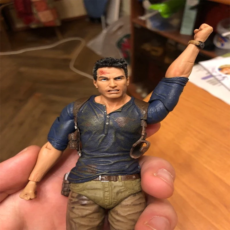 NECA Uncharted 4 конец вора фигурки Натан Дрейк ПВХ Коллекционная Фигурка модель игрушки Рождественский подарок