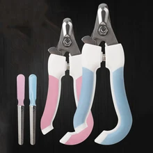 Лидер продаж маникюрный набор для собак и кошек Синий Розовый Нержавеющая сталь кота собаки товары для домашних животных, щенков кусачки для когтей собак