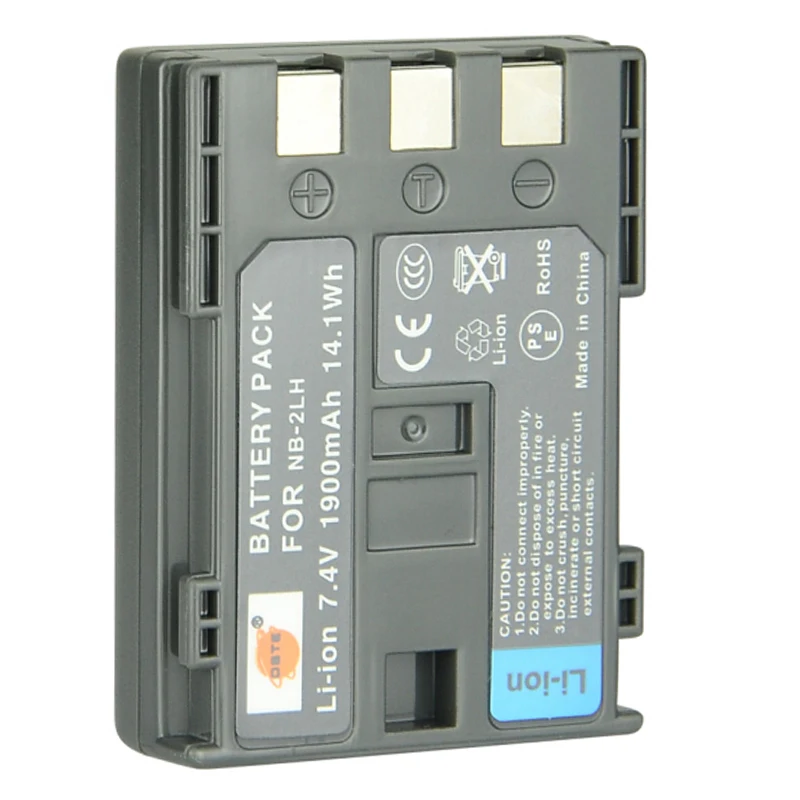 DSTE NB 2L NB 2LH Camera Battery for Canon 350D 400D ELURA 50 60