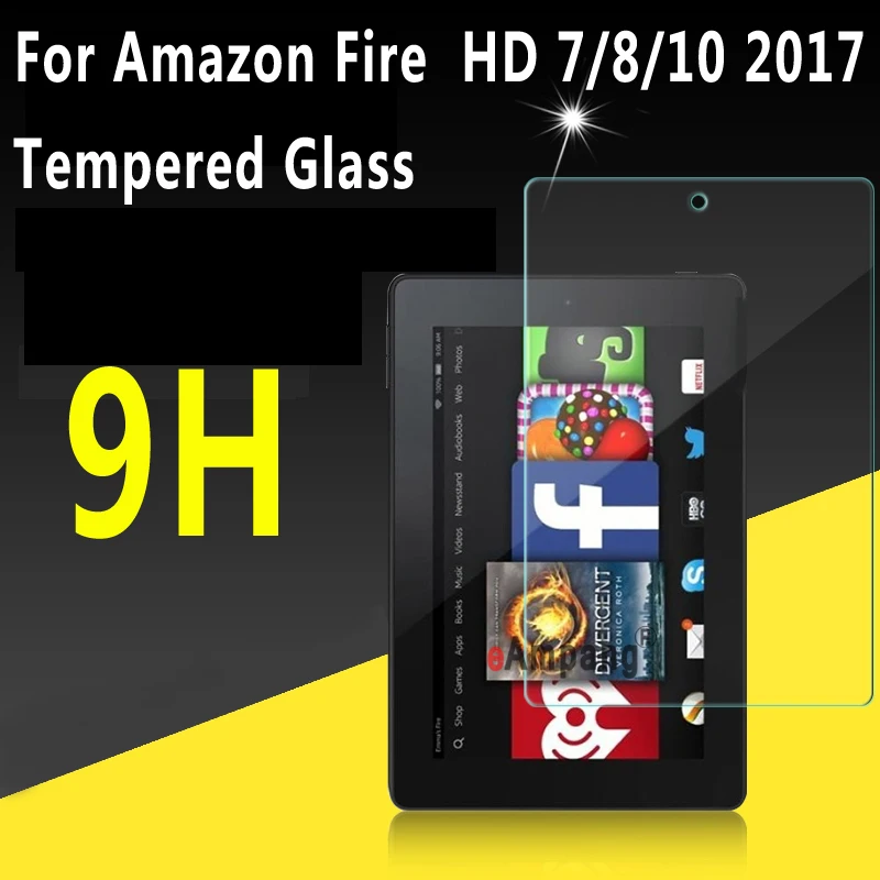 Прозрачное закаленное стекло для Amazon Fire HD 10 2019 2017 защита экрана 8 чехол 7 2017|case for