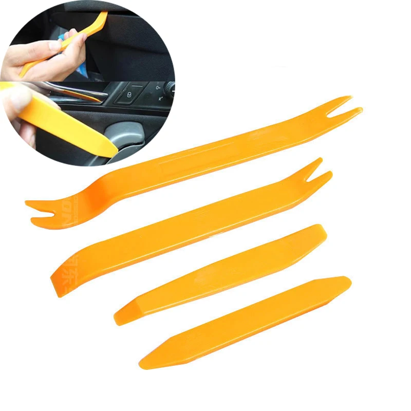 

4pcs Auto Radio Panel Interior Door Clip Panel Trim Dashboard Removal Opening Tool Set DIY Car Repair Tool Kits