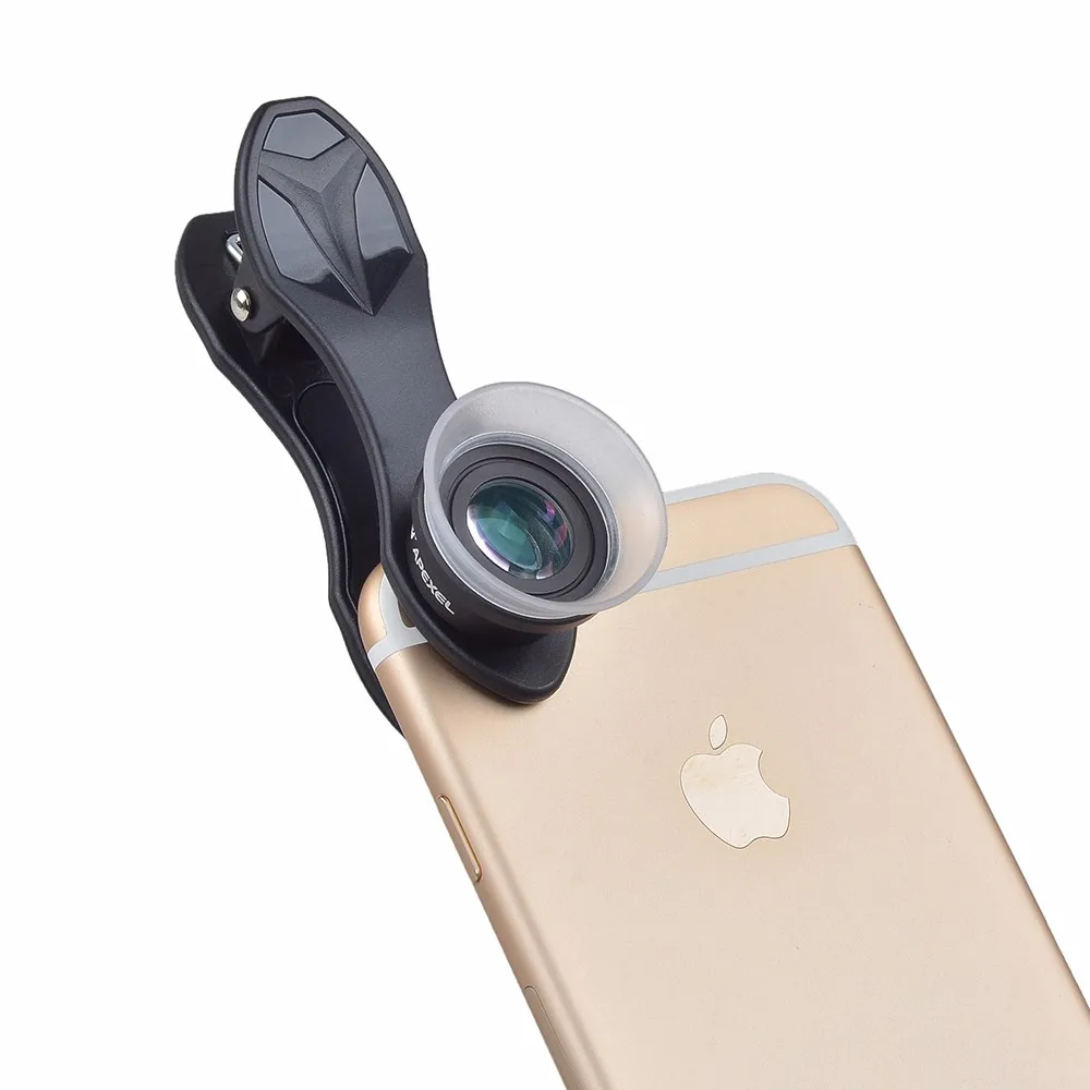 العالمي 2 في 1 كاميرا العدسات 12X ماكرو عدسة + 24X ماكرو HD مشبك هاتف خلوي عدسة ل فون سامسونج Xiaomi الهواتف عدسة APL-24XM