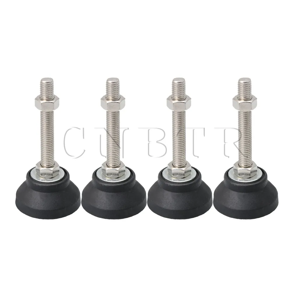 

CNBTR M12x80mm Thread 60mm Dia Adjustable Leveling Feet Table Desk Universal Furniture Leg Leveler Replace Part Pack of 4