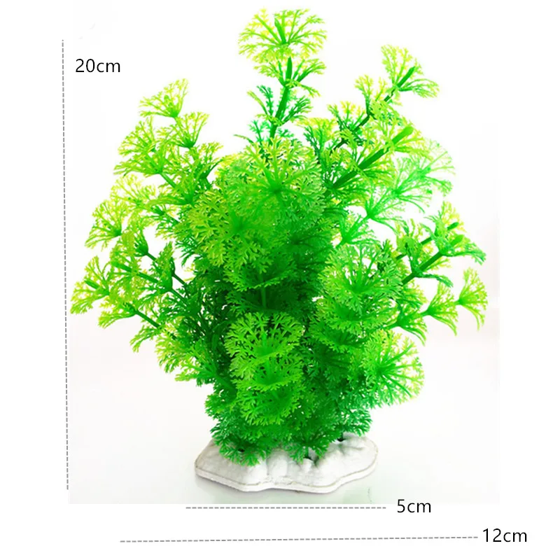 1 шт. маленькие/большие аквариумные растения пластиковое украшение аквариума поддельные растения аквариум с травой украшения - Цвет: l