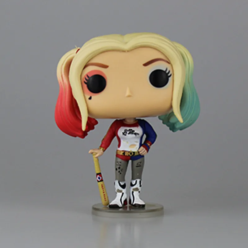 Original Box Suicide Squad Harley Quinn PVC 10CM Harly Action Figure Super Heroes Collection Model Movie Kids Toys