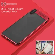 

Mobfone Colorfull Case for iPhone 6 6S Plus 7 Plus X 10 HighLight Ultra thin Soft Silicon TPU Transparent Clear Back Cover Capas