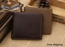 Véritable Portefeuilles En Cuir De Mode Vintage Célèbre Marque De Mode Hommes Sacs À Main Homme Porte-Monnaie Avec Porte-Cartes de Crédit Livraison gratuite