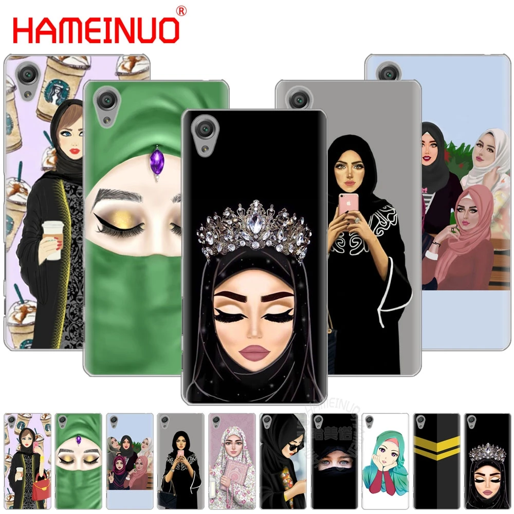 

hijab Beautiful Muslim Girls women Cover phone Case for sony xperia z2 z3 z4 z5 mini plus aqua M4 M5 E4 E5 E6 C4 C5