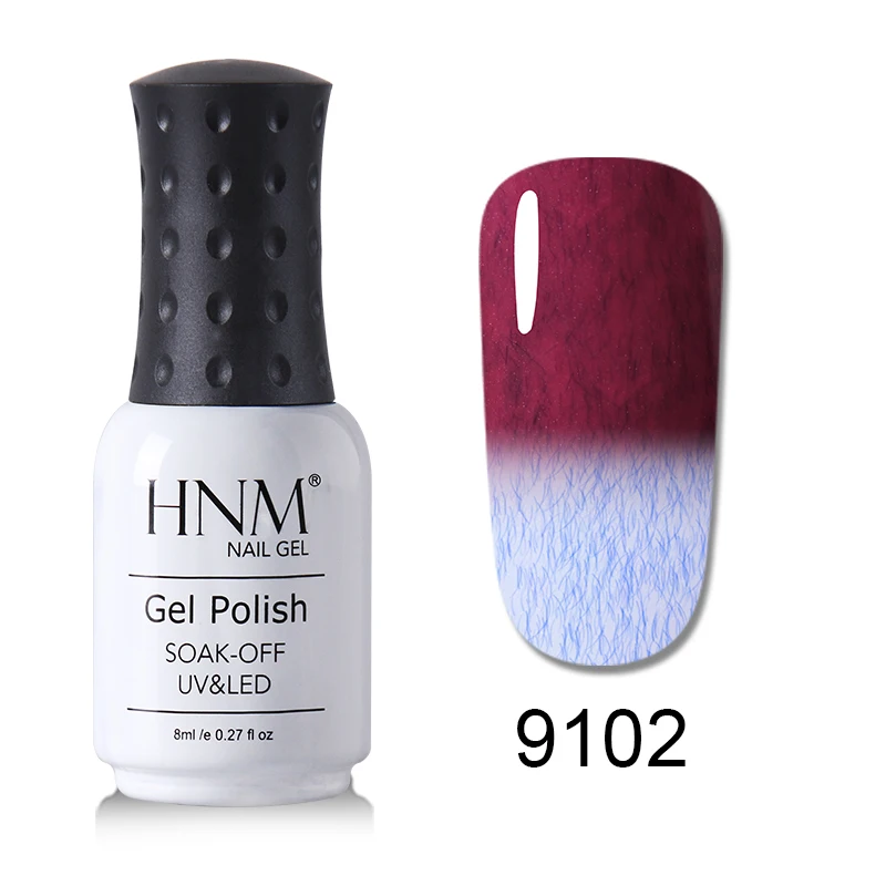 HNM Гель-лак 8 мл тиснение Краска Лак для ногтей Vernis a Ongle Nail Art Nagellak Lucky лак Гибридный лак краска геллак чернила - Цвет: 9102