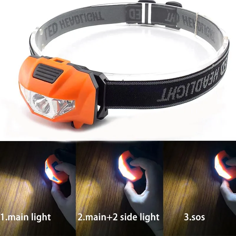 

Mini Headlamp Headlight LED headlamp Head Light Torch Lamp Small Bright AAA battery 5W High Power Lantern Lampe Camping Fishing