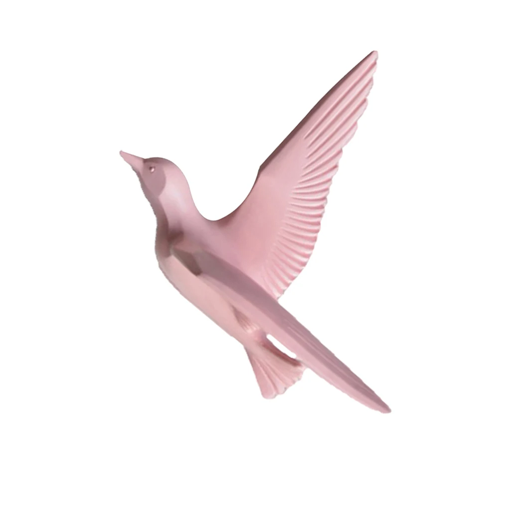 Home Decorative Resin 3D Handmade Flying Seagull Birds Crafts Wall Art Sculpture Hanging Decor