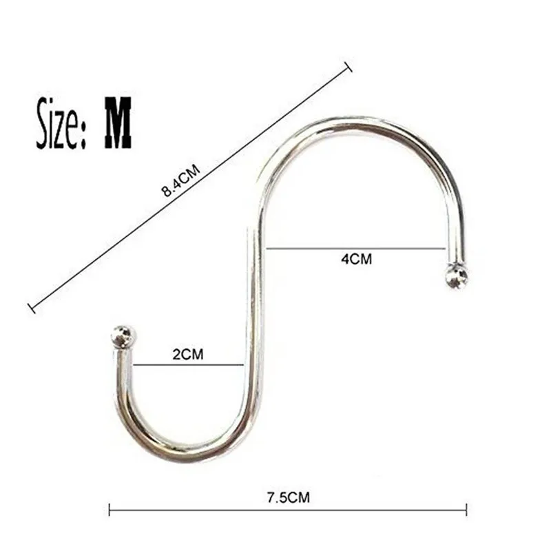 10 шт. новые крючки из нержавеющей стали кухонный горшок крючок стеллаж для хранения одежды подвесные крючки