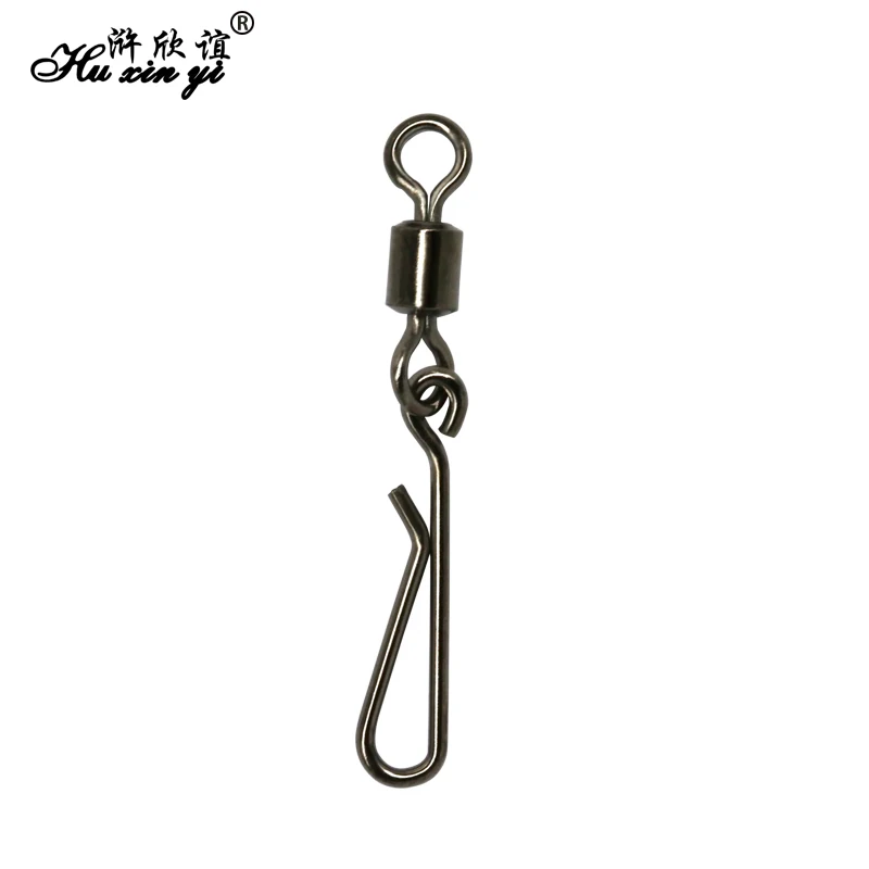

HXY PCS(100 50) SIZE(2 4 6 8 10 12) Rolling swivel with Hanging snap(B) fishing tackle fishing hook connector rolling swivels
