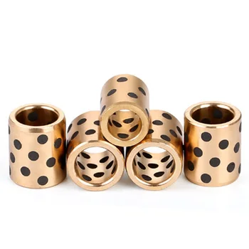 

1Pcs M10 M12 JDB Solid graphite Self lubrication Bushing High force brass Copper sets nut sleeve 16mm-18mm OD 10mm-25mm L