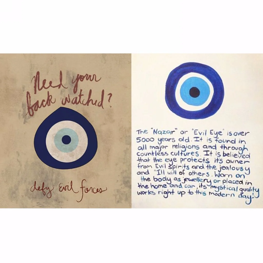 JX-LCLYL Turkish Blue Glass Evil Eye Lucky Wall Office Car Amulet Decoration Protection