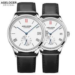 Agelocer Бренд роскошные механические часы мужской женский любителей часы для женщин для мужчин часы час платье браслет часы Relogio Masculino