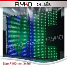 P100 светодиодный видео Шторы ткань для проекции светодиодного видео