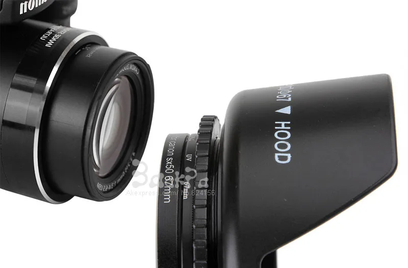 Fit 58 мм УФ CPL nd-фильтр резьба объектива адаптер кольцо для CAN0N PowerShot SX50 HS объектив камеры аксессуары SX50 до 58 мм диаметр