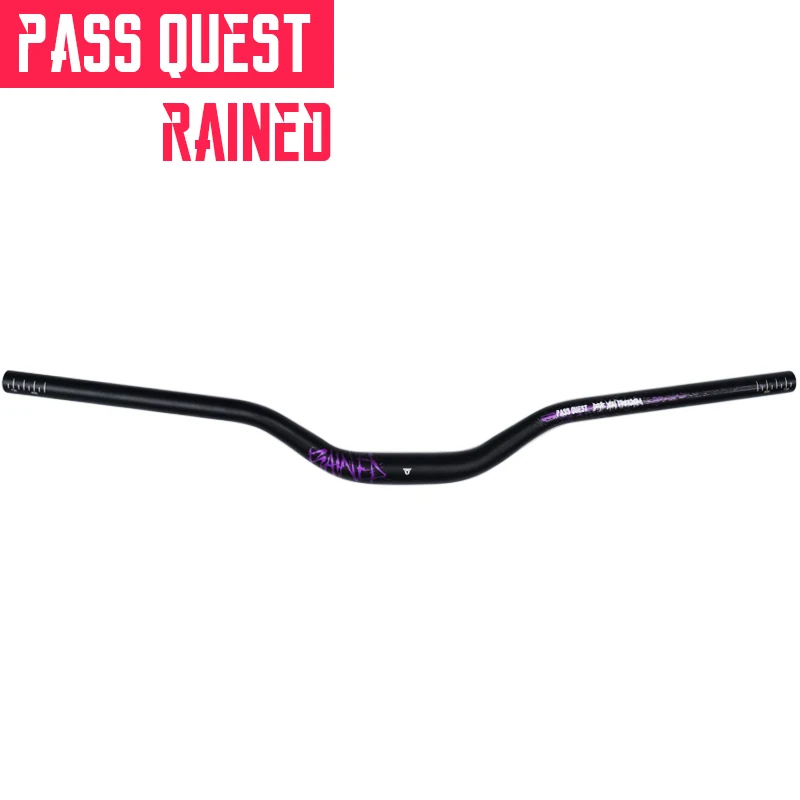 Велосипедный руль pass Quest MTB, руль из алюминиевого сплава, руль BMX AM DH, запчасти для горного велосипеда 31,8X750 мм - Цвет: Black purple