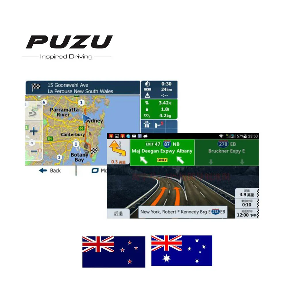 Android system 8G GPS MAP card with Australia New Zealand map for android car device car