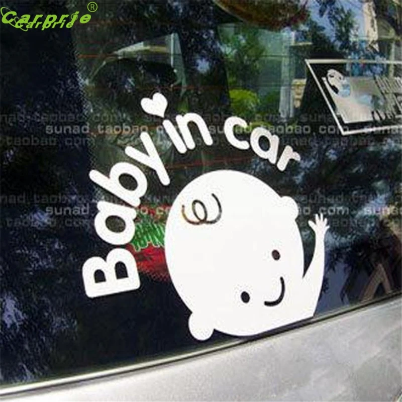 

Auto car-styling car-sticker Baby In Car Waving Baby on Board Safety Sign Car Decal / Sticker mar07