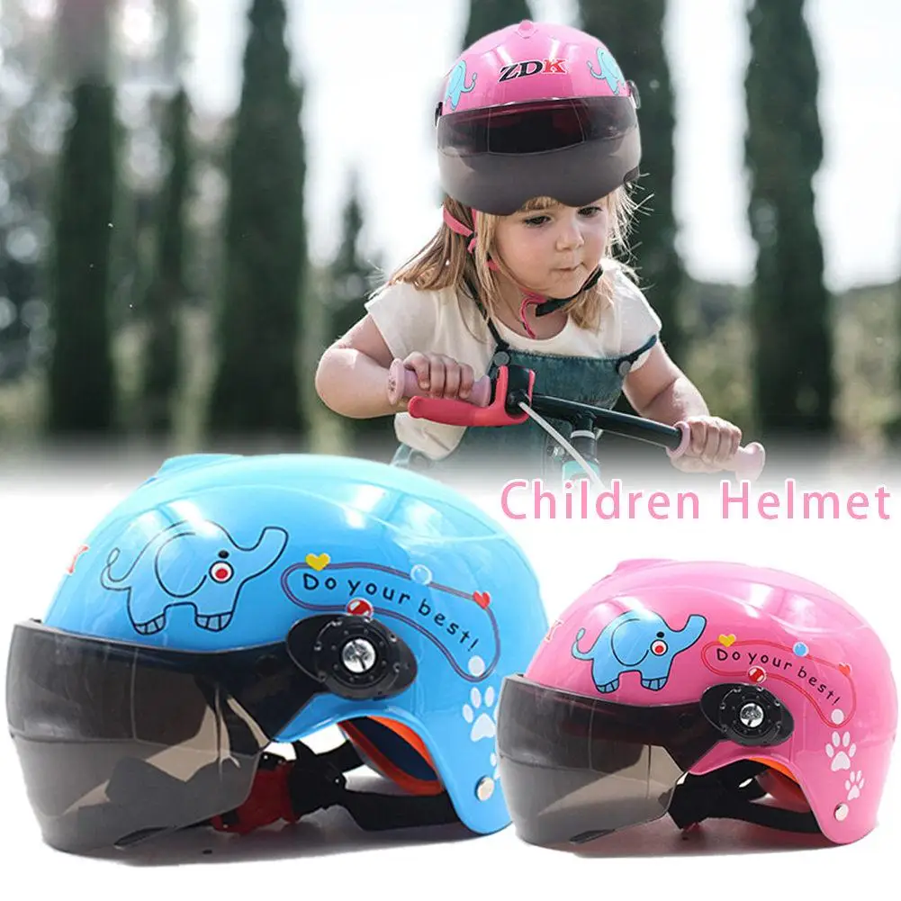 

Children Motorcycle Helmet Sports Cycling Kids Hard hat sunscreen Motorcycle Helmet for Multi Pattern Anti-Vibration Riding