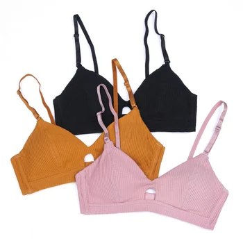 

2019 Fashion Striped Bra Underwear Women Push Up Bra Cotton Brassiere Underwear
