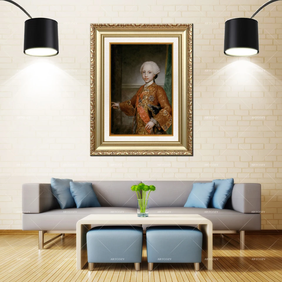 

Artcozy Golden Frame Abstract Classical Oil Printing Waterproof Canvas Painting