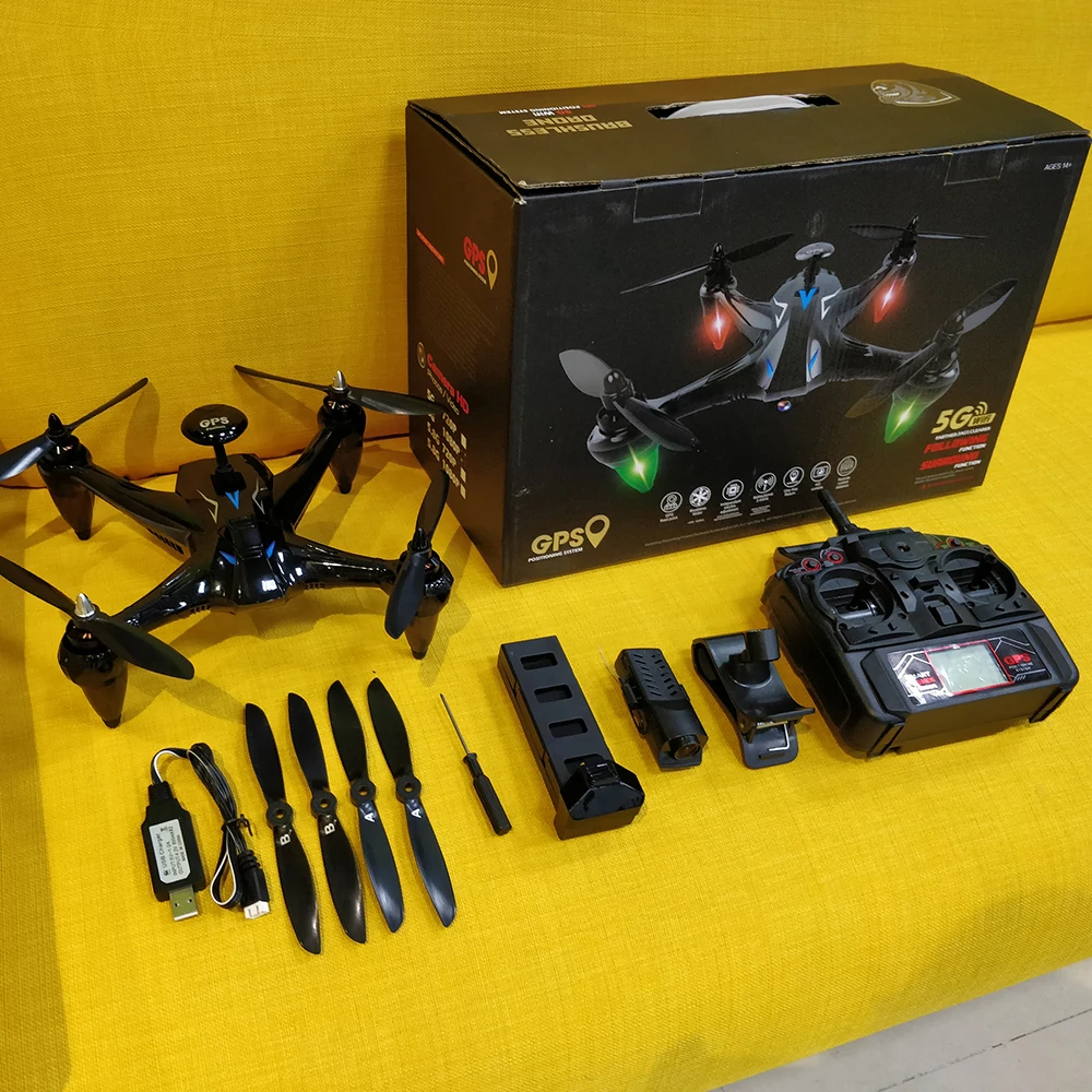 GW198 Дрон RC Квадрокоптер 5G WiFi FPV 720 P/1080 P широкоугольный HD Camara Дрон с длинным дистанционным управлением