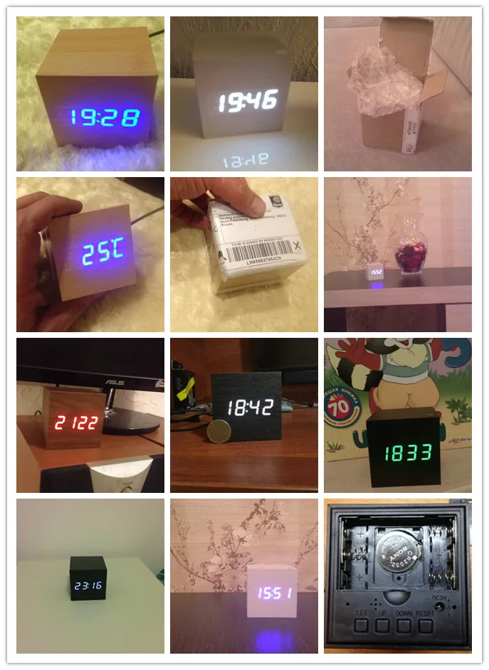 Antique office clock vintage Digital clock LED Retro table personalized brief art clock silent watch gift small electronic clock Antique office clock vintage Digital clock LED Retro table personalized brief art clock silent watch gift small electronic clock