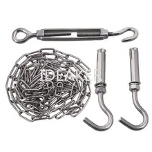 M3 300 см 304 Нержавеющая сталь серебро фаркоп цепи набор нагрузки 60 кг