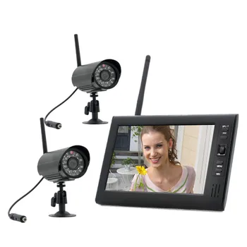 

Free Shipping!7 inch TFT Digital 2.4G Wireless Cameras Video Baby Monitors DVR Home Security System