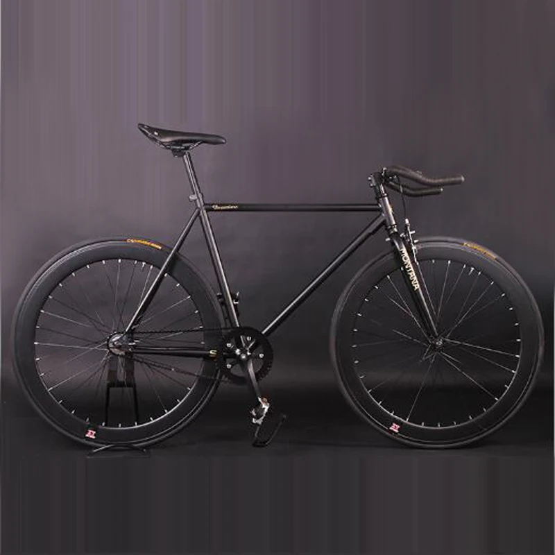 Fixed Gear Bike Fixie Bike 52cm Frame DIY Muscular Frame Cycling Road Bike Aluminum Alloy Frame Fixie Bicycle