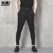 M-6XL! Весна и лето мужской дизайн штаны-шаровары повседневные штаны узкие универсальные конус в западном стиле брюки