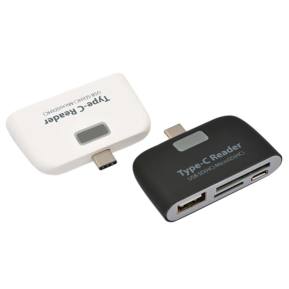 Смарт-кард-ридер адаптер Micro USB зарядка Dur-port высокое качество 4 в 1 OTG T SD для телефона texternal USB jack конвертер#5 ¥